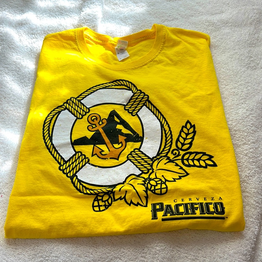 Yellow fruit if the loom graphic tee